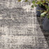 6' Gray Abstract Round Rug