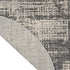 6' Gray Abstract Round Rug