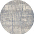 8' Ivory Abstract Round Rug