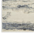 8' Blue Abstract Runner Rug