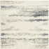 8' Blue Abstract Runner Rug