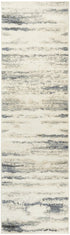 8' Blue Abstract Runner Rug