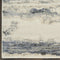 8' Blue Abstract Runner Rug