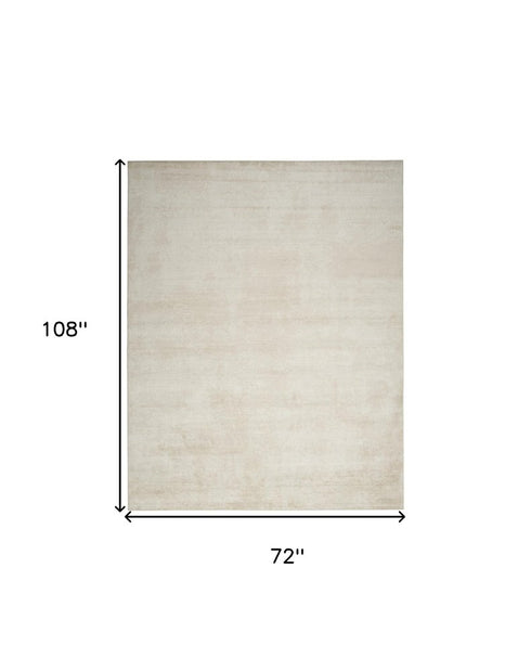 6' X 9' Ivory Abstract Area Rug