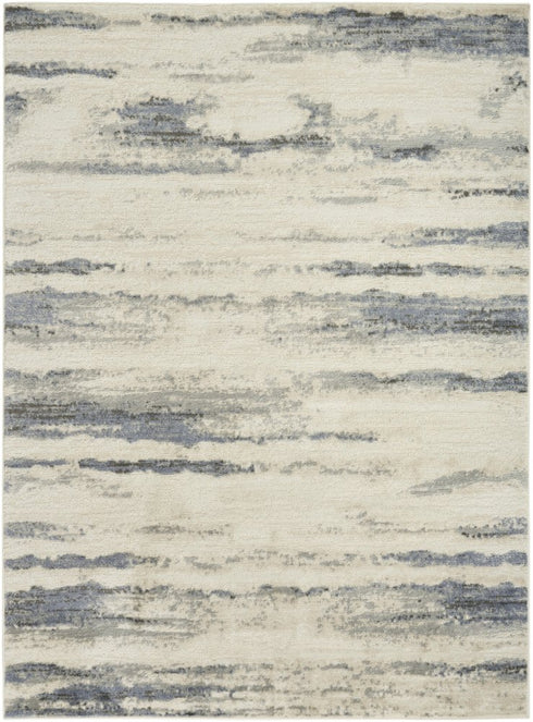 6' X 9' Blue Abstract Area Rug