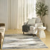 6' X 9' Blue Abstract Area Rug