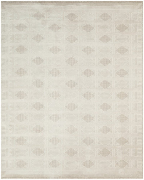 8' X 10' Beige Geometric Area Rug