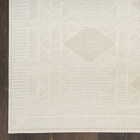 8' X 10' Beige Geometric Area Rug