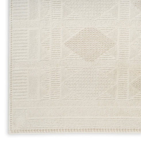 8' X 10' Beige Geometric Area Rug