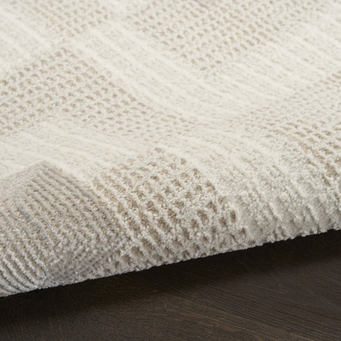 8' X 10' Beige Geometric Area Rug