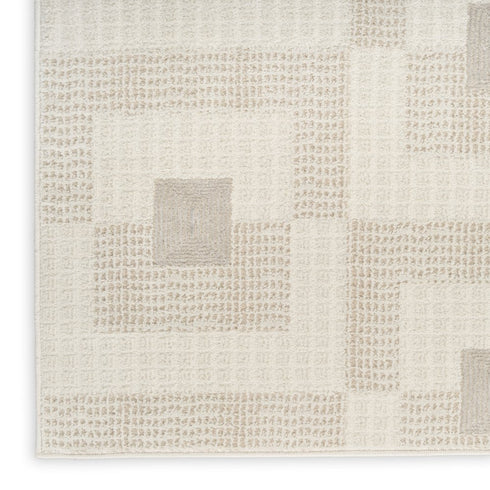 8' X 10' Beige Geometric Area Rug