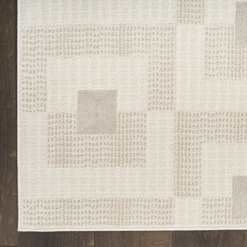 8' X 10' Beige Geometric Area Rug