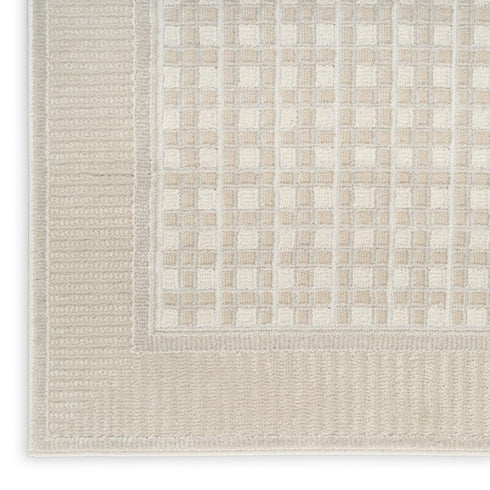 8' X 10' Beige Geometric Area Rug