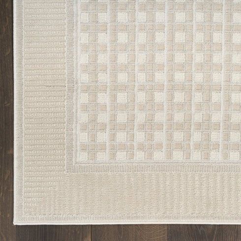 8' X 10' Beige Geometric Area Rug
