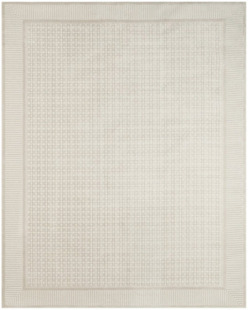 8' X 10' Ivory Geometric Area Rug