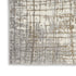 7' Ivory Abstract Runner Rug