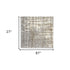 7' Ivory Abstract Runner Rug