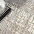 7' Ivory Abstract Runner Rug