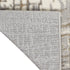 7' Ivory Abstract Runner Rug