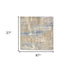 7' Beige Abstract Runner Rug