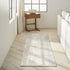 7' Gray Abstract Runner Rug