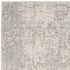7' Gray Abstract Runner Rug
