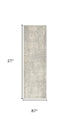 7' Gray Abstract Runner Rug