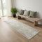 7' Gray Abstract Runner Rug