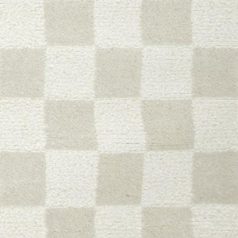 8' X 10' Ivory Checkered Area Rug