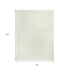 8' X 10' Ivory Checkered Area Rug