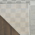 8' X 10' Gray Checkered Area Rug