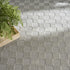 8' X 10' Gray Checkered Area Rug