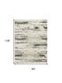 8' X 10' Gray Abstract Area Rug