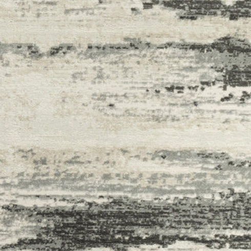 8' X 10' Gray Abstract Area Rug