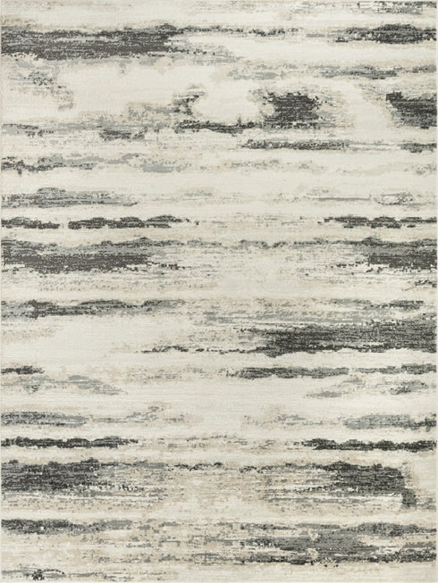 8' X 10' Gray Abstract Area Rug