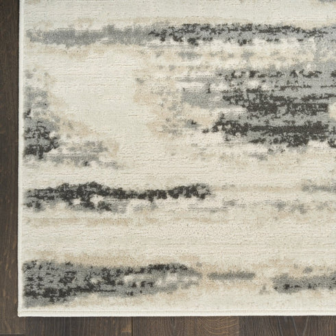8' X 10' Gray Abstract Area Rug