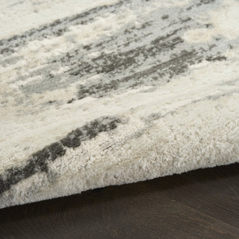 8' X 10' Gray Abstract Area Rug