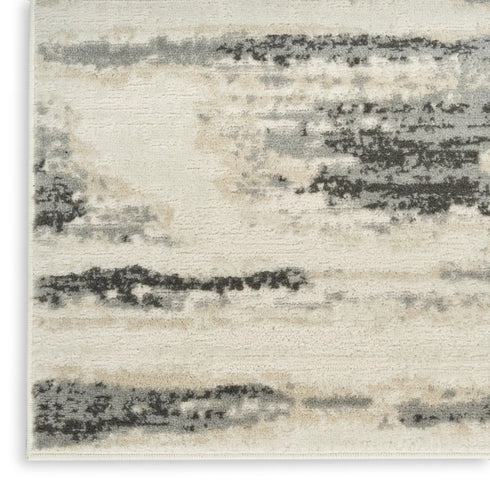 8' X 10' Gray Abstract Area Rug