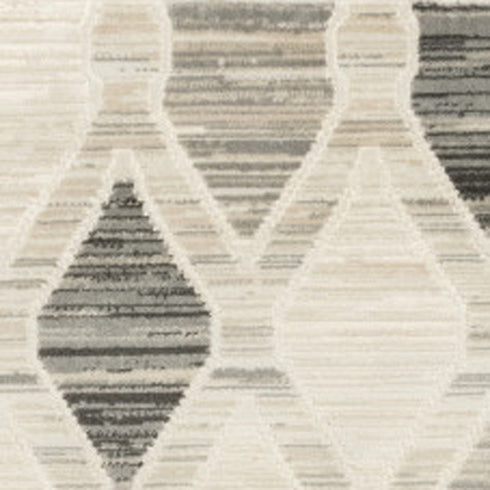 8' X 10' Beige Geometric Area Rug