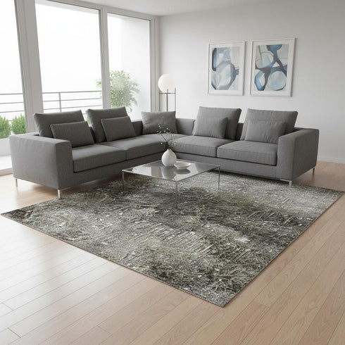 8' X 10' Beige Geometric Area Rug