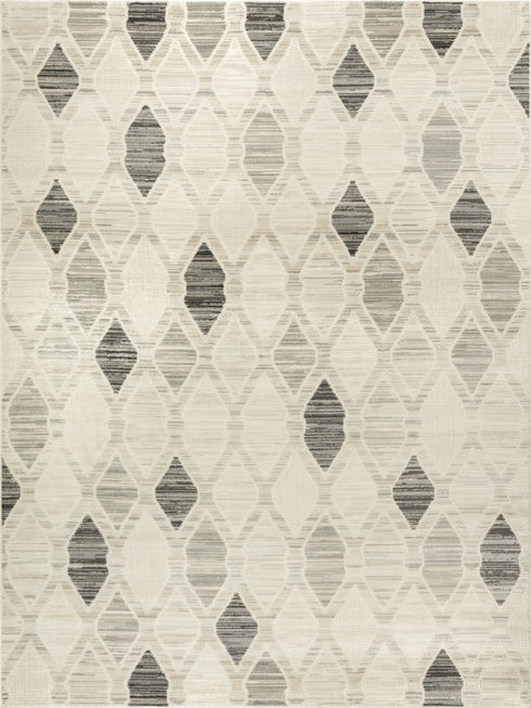 8' X 10' Beige Geometric Area Rug