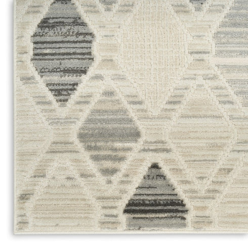 8' X 10' Beige Geometric Area Rug
