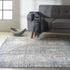 6' X 9' Ivory Abstract Area Rug