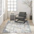 6' X 9' Ivory Abstract Area Rug