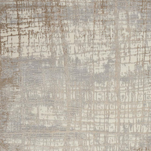 6' X 9' Ivory Abstract Area Rug