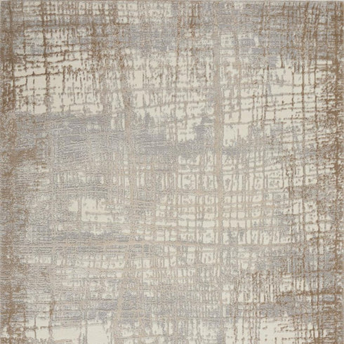 6' X 9' Ivory Abstract Area Rug
