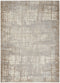 6' X 9' Ivory Abstract Area Rug