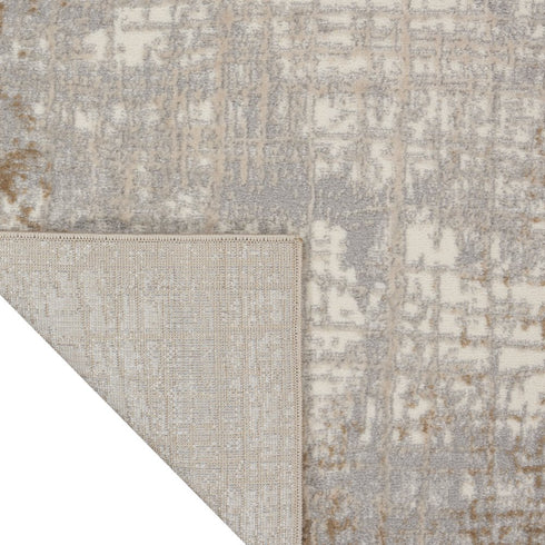 6' X 9' Ivory Abstract Area Rug