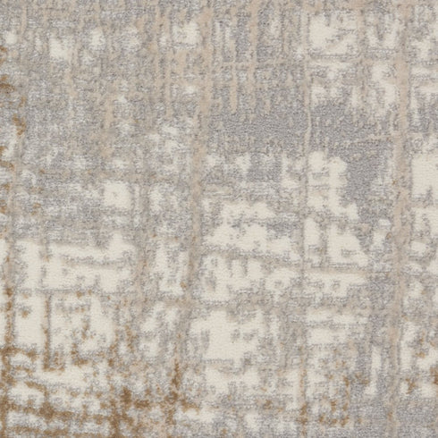 6' X 9' Ivory Abstract Area Rug