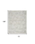6' X 9' Gray Geometric Area Rug